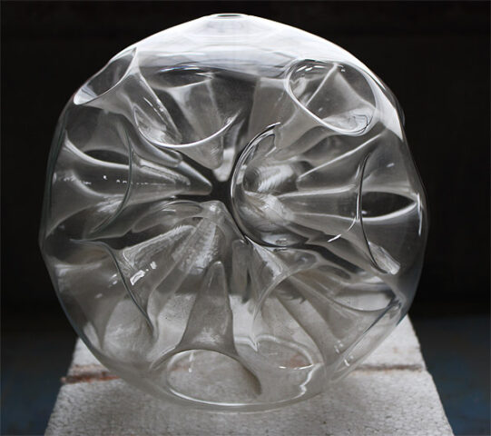 Clear Glass Art Ornament