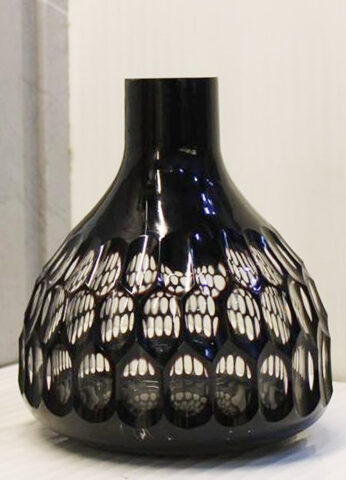 Handcrafted Vase Shaped Candle Jars (Black)