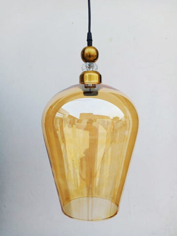 Stylish Glass Pendant Hanging Lamp Lights (Gold)