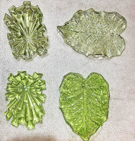 Handmade Decorative Glass Leaves (Lighting Accessory)
