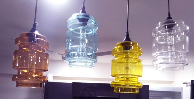 Insulator-Style Glass Pendant Hanging Lights