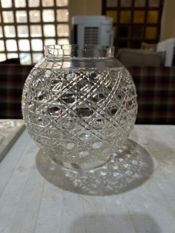 Crystal Glandore Rose Bowl Vase